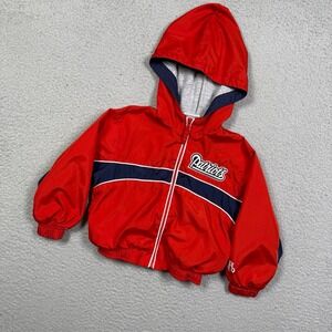 Kids vintage New England Patriots NFL windbreaker jacket